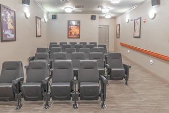 Movie theatre & billiards room